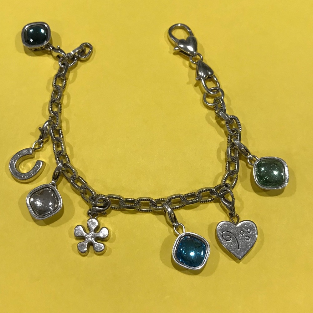 Brighton charm bracelet, very pretty! Blues/greens